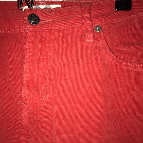 Red corduroy bell bottoms - Picture 3 of 5